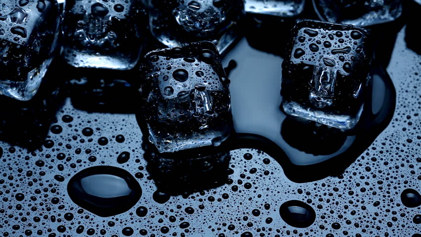 Ice cubes melting