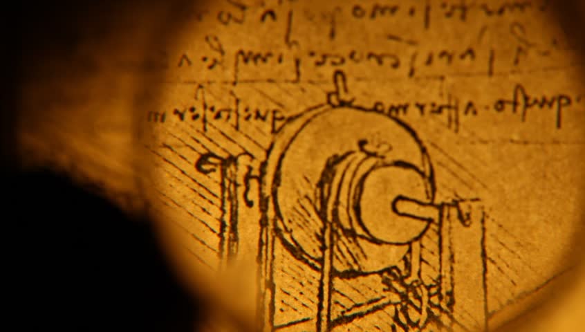 Photo of the Vitruvian Man by Leonardo Da Vinci from 1492