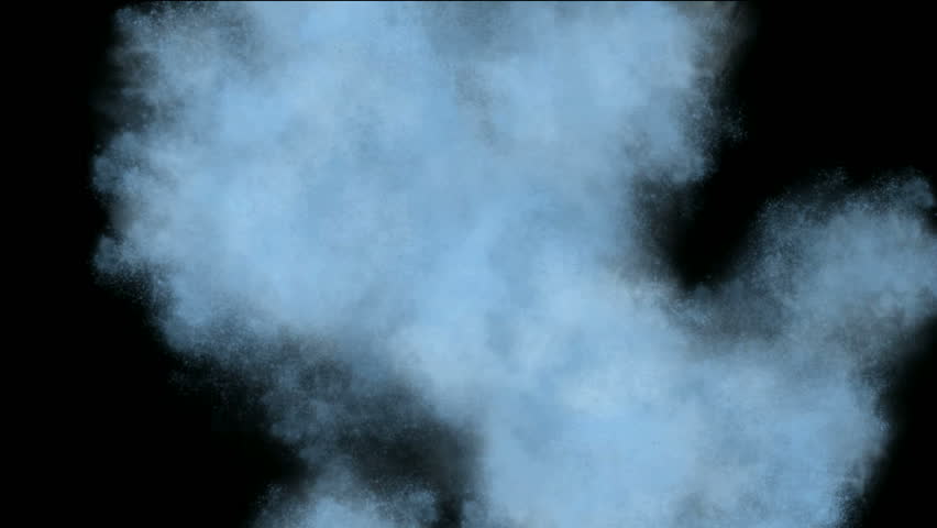 splash waterdrop and smoke at night.