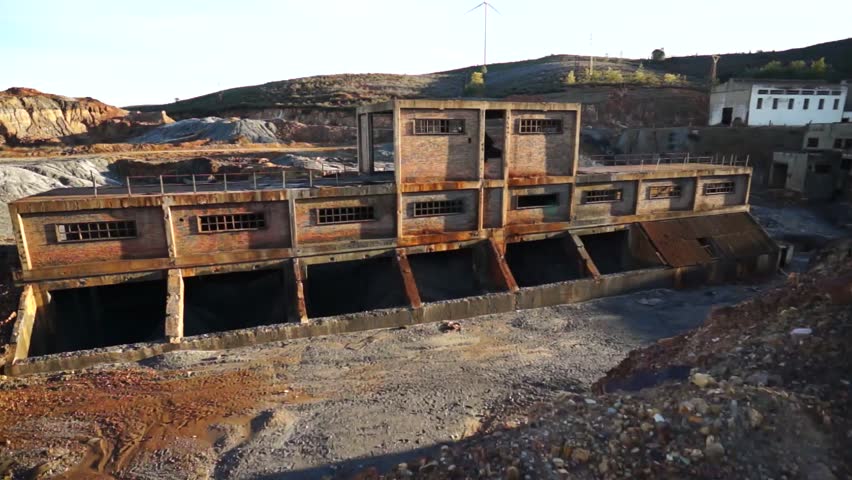 Mining industry, Abandoned mines of Tharsis, Huelva, Andalusia, Spain
