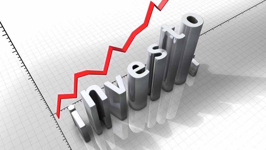Concept animation, growing chart - Investor.