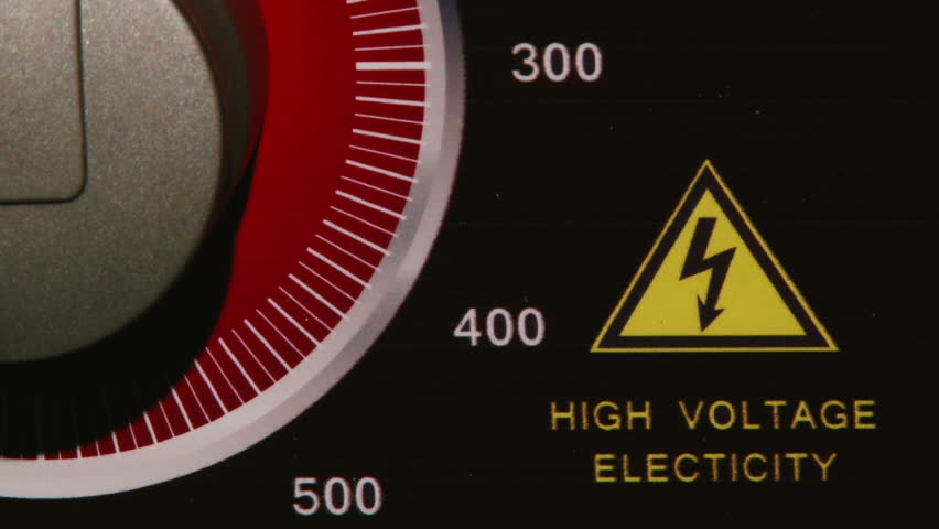 High Voltage Electricity, regulator, closeup