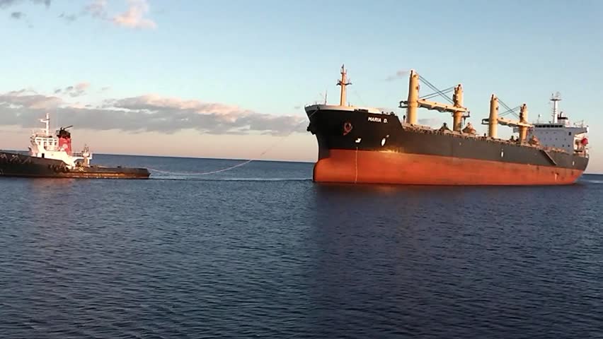 ALICANTE, SPAIN - FEB 14: Bulk carrier MARIA D at ALICANTE port, 02/14/2013.