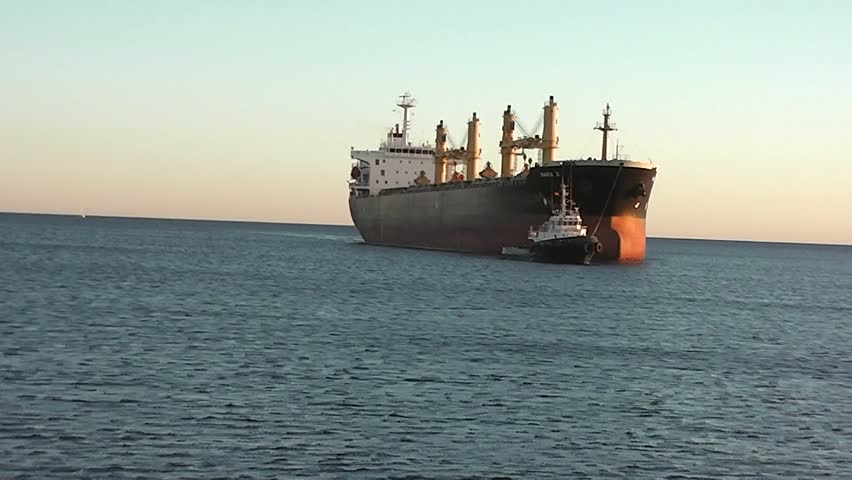 ALICANTE, SPAIN - FEB 14: Bulk carrier MARIA D at ALICANTE port, 02/14/2013.