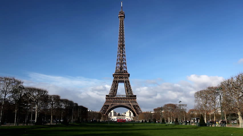 Eiffel Tower in Paris, Champ de Mars, France, Europe