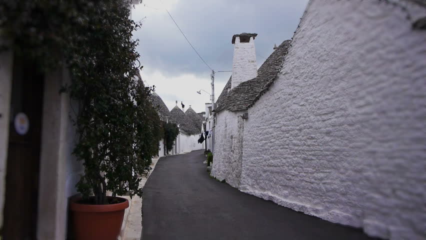 Trulli - traditional homes in Alberobello, Italy. Alberobello is UNESCO world heritage site