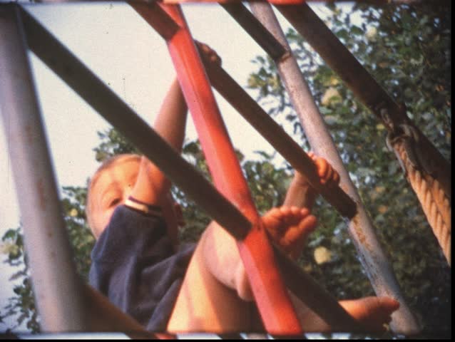 Vintage 8 mm film: Children gymnastics, Germany, 1960s