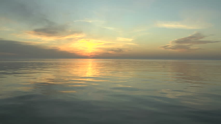Sunset on the sea 