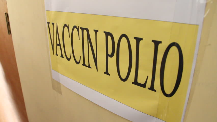 polio vaccine sign