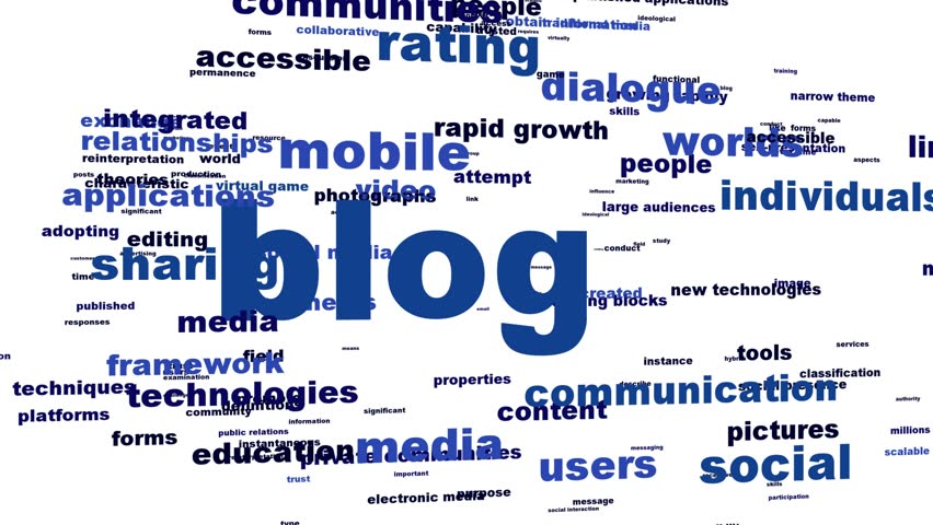 Blog message conceptual design. Social media promotion design