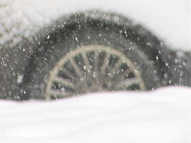 The falling snow