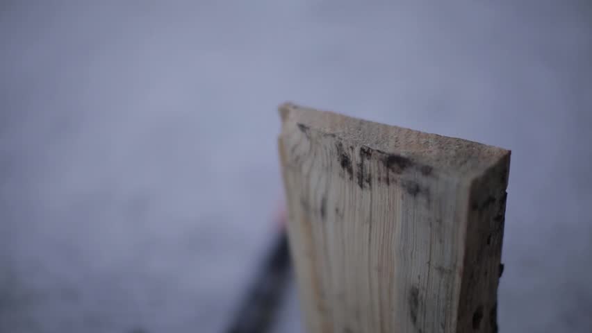 Cutting Wood in the Winter