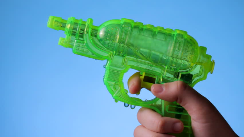 shooting water gun