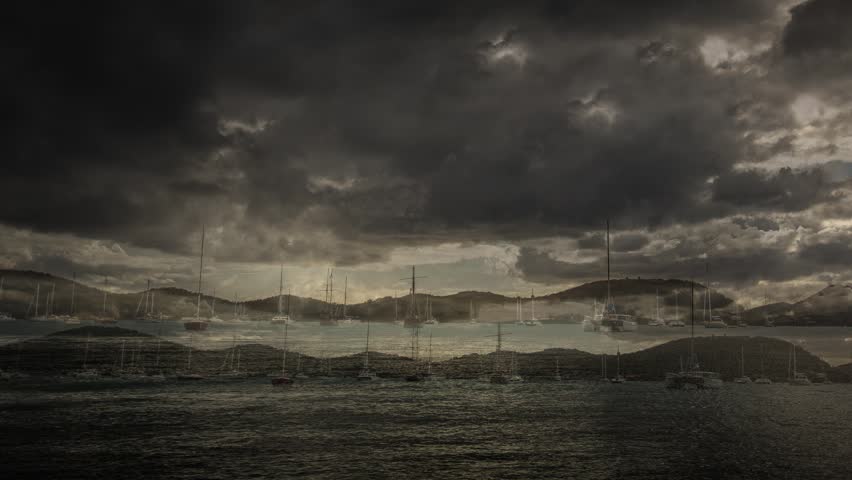 Boats Mooring in Harbor in St Thomas, USVI