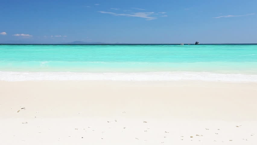 Tropical sea coast in sunny day