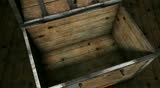 Treasure chest unlocked and opened to reveal it is completely empty or stolen.  Alpha channel included to put in a different bottom of the chest.