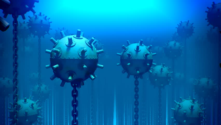 Naval mine is a self-contained explosive device placed in water to destroy ships or submarines.