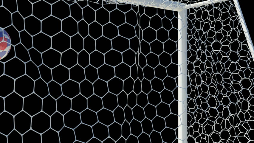 Czech Republic Ball Scores in Slow Motion with AlphaChannel