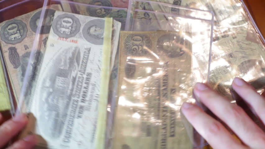 Civil war, confederate money