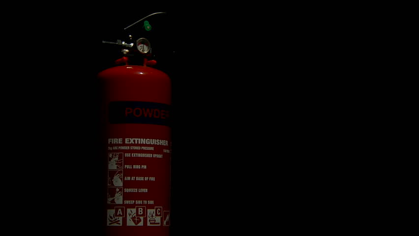 Fire extinguisher - surrounded by smoke