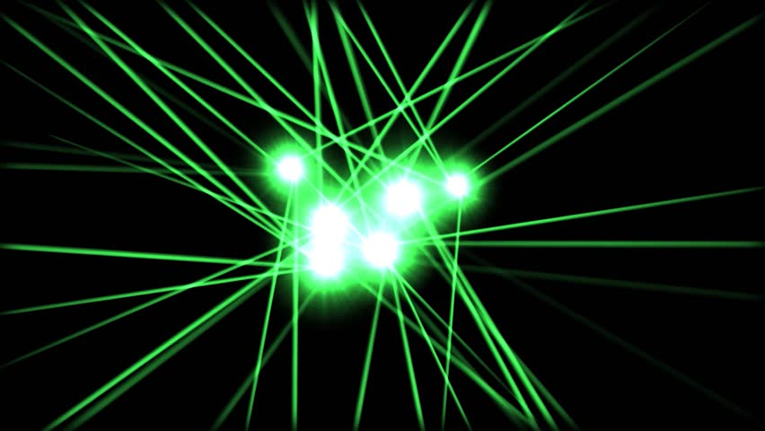 Green Laser Beams