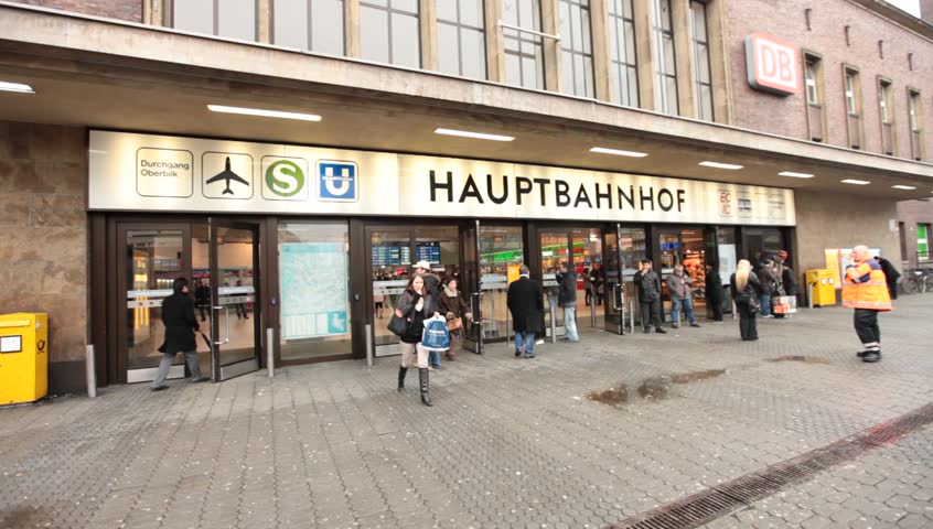 DUSSELDORF, GERMANY â MARCH 8: The Central station offers all modes of rail transport and is frequented by more than a quarter million passengers per day. March 8, 2013,  DÃ¼sseldorf, Germany

