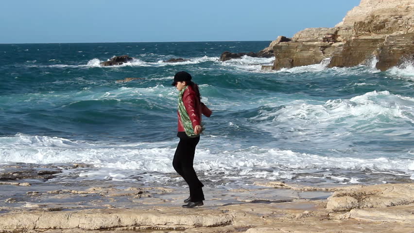 Enjoying the coast.        