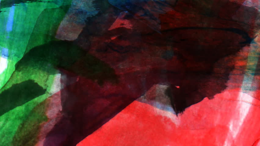 Composite this watercolor painting texture over you footage for a unique filmic style. Please see my large collection of film textures and effects for more clips like this.