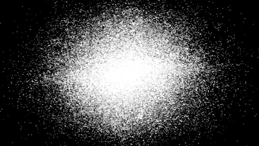 A ball of white static