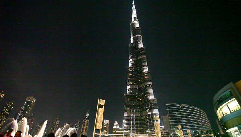 DUBAI, UAE - MARCH 25 : Burj Dubai - tallest building in the world, at 828m. on March 25,2013 in Dubai, UAE.