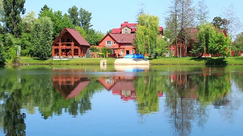 Summer cottage by lake