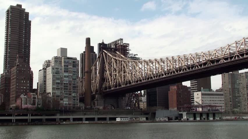 NEW YORK CITY - APRIL 16:
Queensboro Bridge & Manhattan's view  from Roosevelt Island
April 16, 2013 in NYC, New York, USA.