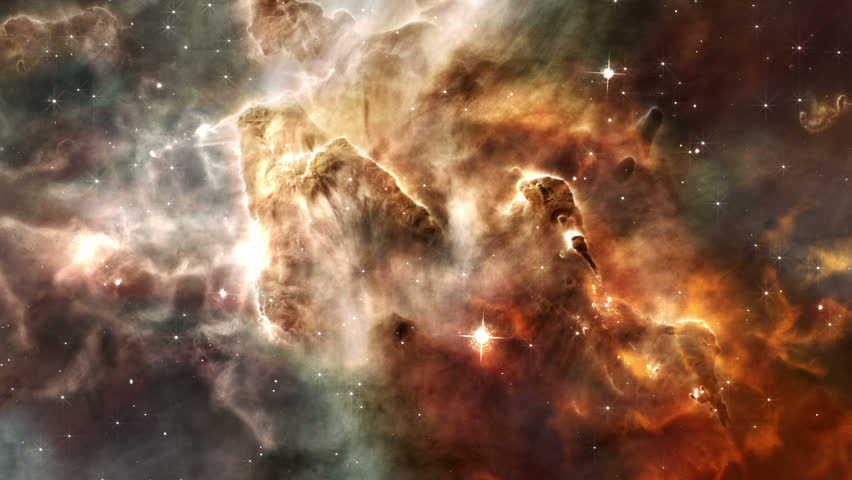 Animated nebula scene