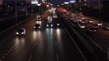 Night Traffic At La Coruna City