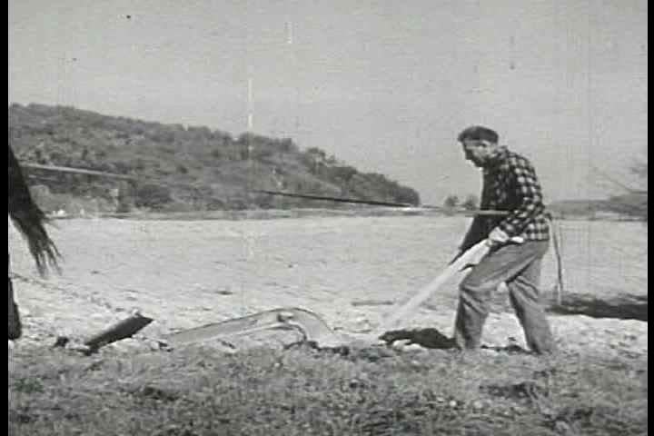 1950s - Better farming technology leads to people be able to live in cities and specialize in more technology advances professions. Oscar Brand signs about farmers