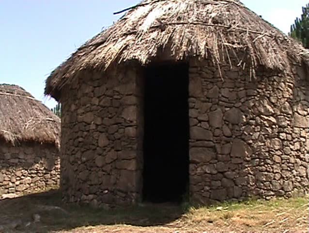 Prehistoric houses in  Portugal
