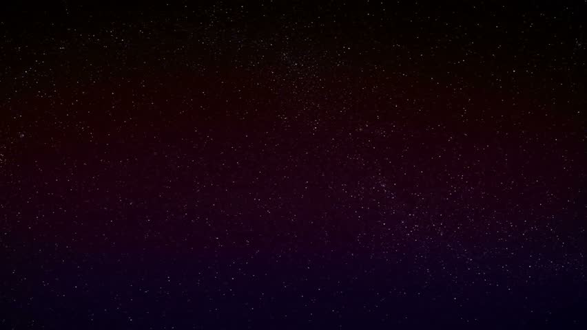 Moonrise and moon set - on the stars sky