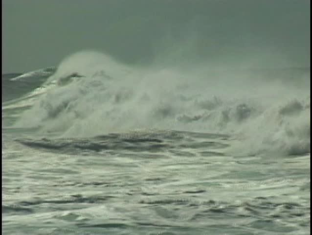 Enormous wave explosion at the end of the road. This mid Hawaii day was a huge open ocean swell that hammered the coastline and sometimes came together to form incredible and unique wave patterns.