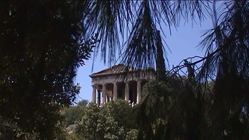 Best-preserved ancient temple in Greece. This doric temple known as ThissÃÂ­on,was dedicated to god HÃÂ©festos,