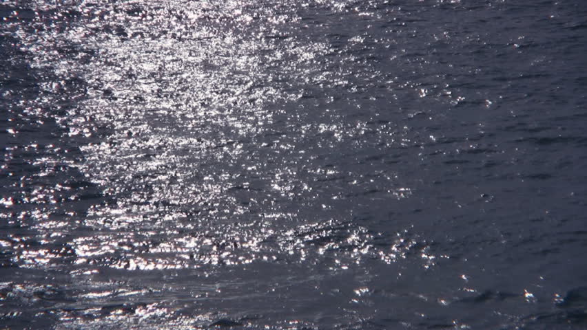 calm ocean wave at dusk