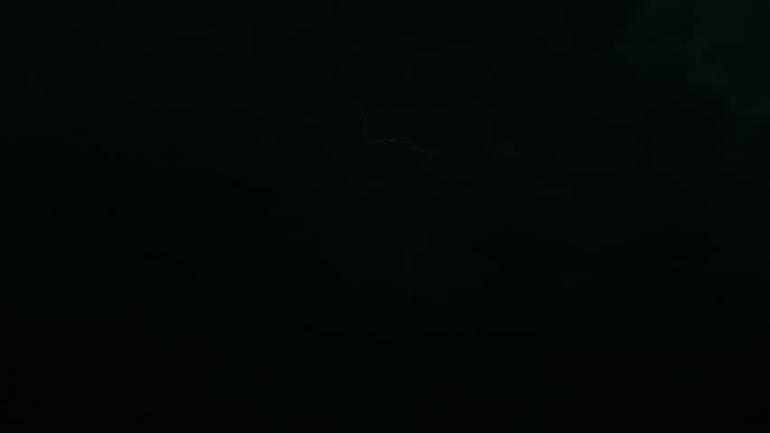 Green light-storm. Sequence of perfect green lightnings. Not CG