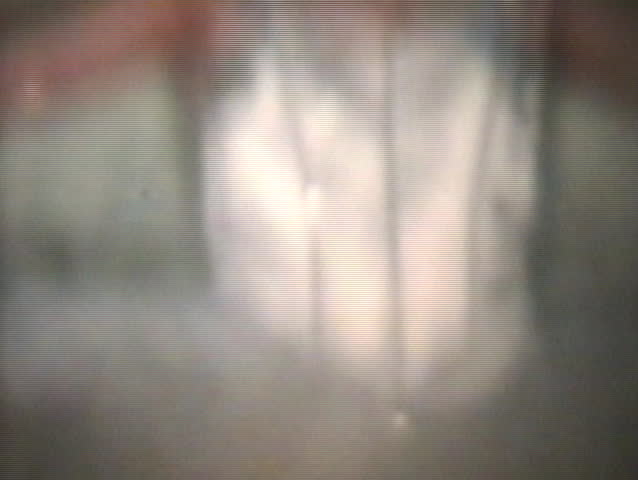 Slow motion clip of a young girl doing ballet in 1958. 