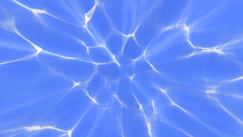 Ethereal caustics plasma effect. Blue water. 