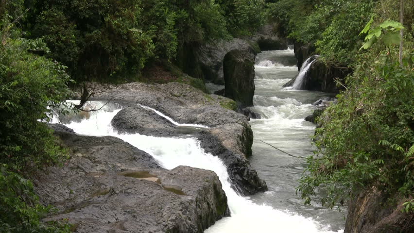Rio Hollin, Ecuador. Running through tropical rainforest
