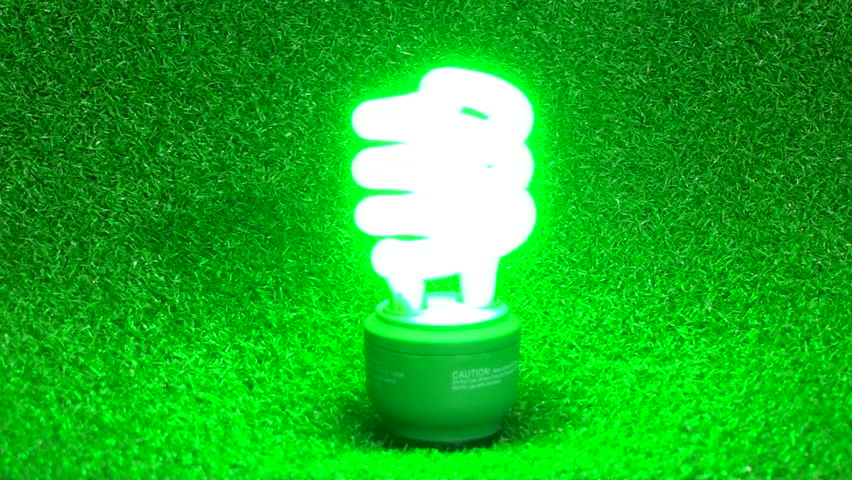 Green light-bulb flickers - HD