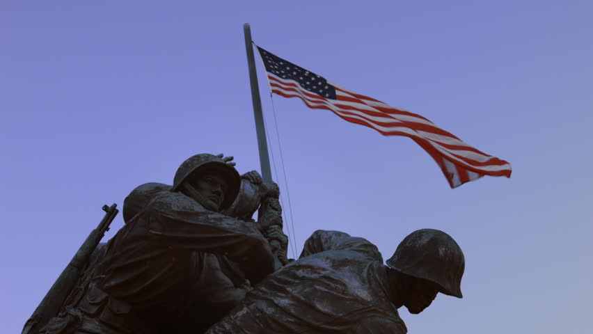 Marine Corps Flag Stock Footage Video 