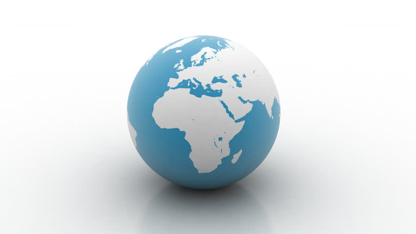Spinning world globe hd


