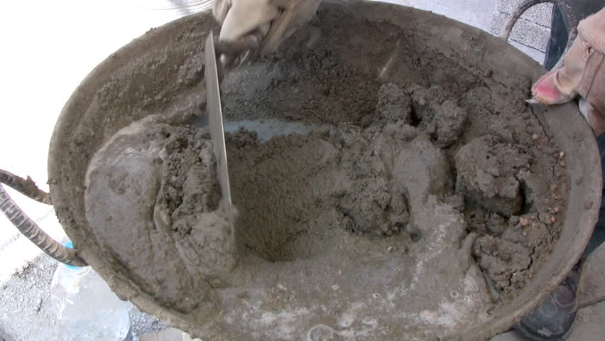 Mixing cement