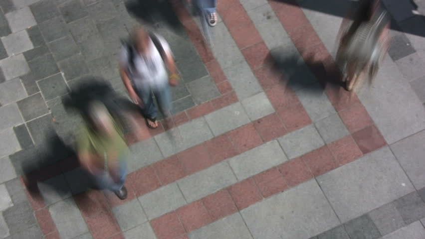 Pedestrian time-lapse in HD 1080i.