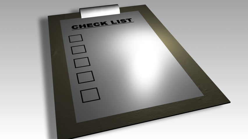 	3d check list animation